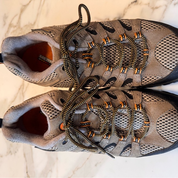 Merrell Other - Merrell Men's Moab Ventilator Walnut Gray and Orange Trail Hiking Shoes